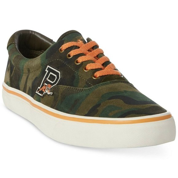 Polo Ralph Lauren Thorton III Mens Suede Camo Low Top Sneakers - Picture 2 of 7